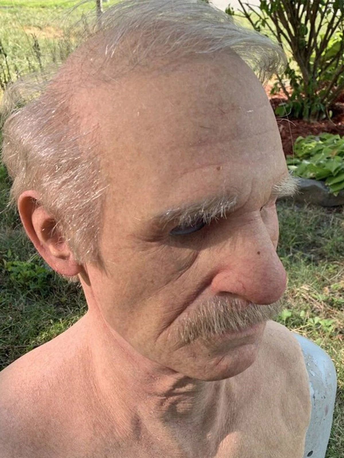 Masker stijl A, close-up van het gezicht