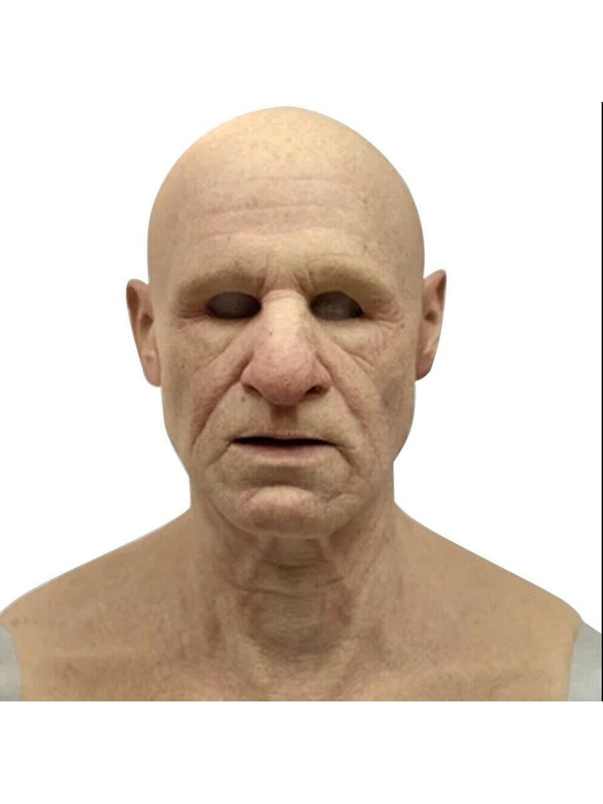 Realistisch latex masker kale oude man, stijl B
