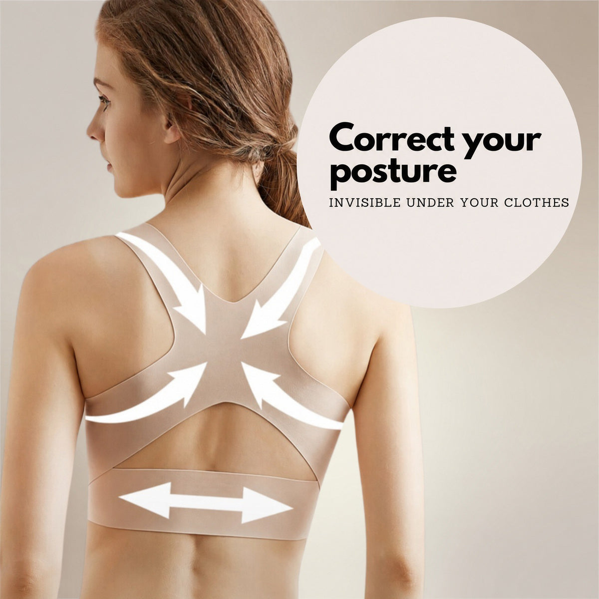 Olivia's Posture Correcting Bra | Comfortabel en Ondersteunend voor een Gezonde Houding-Boutique Moda