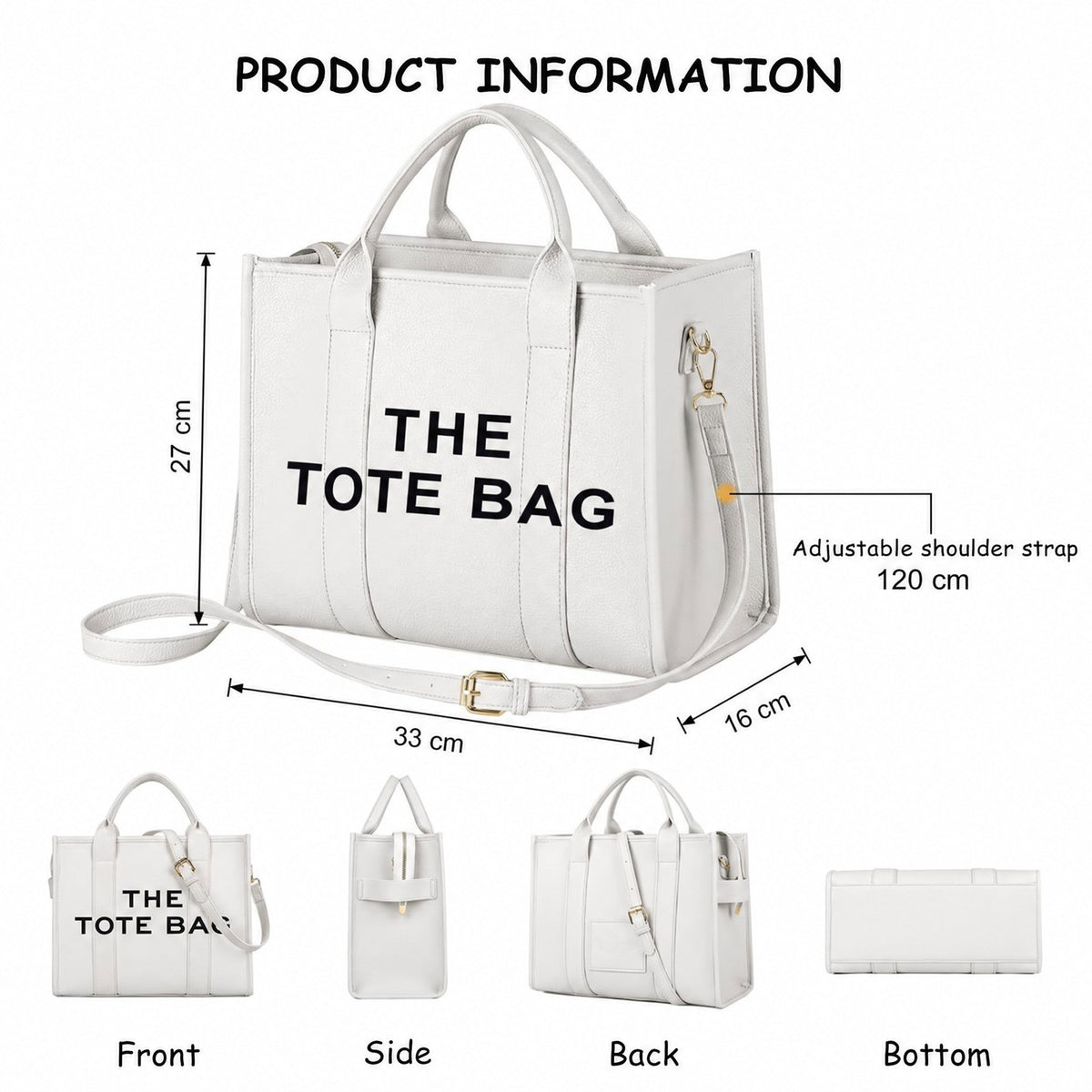 Totebag – stijlvolle handtas van imitatieleer voor dames-Boutique Moda