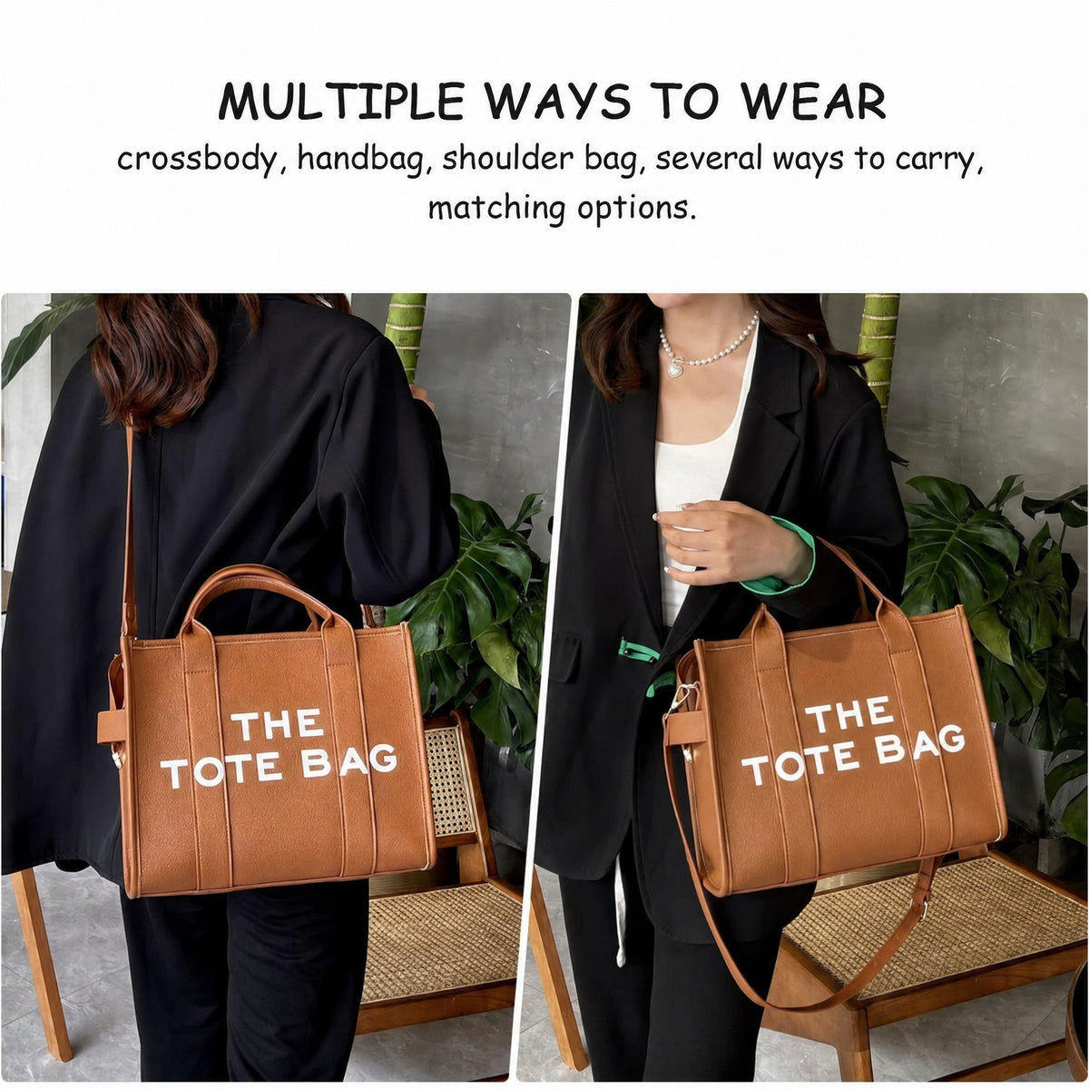 Totebag – stijlvolle handtas van imitatieleer voor dames-Boutique Moda