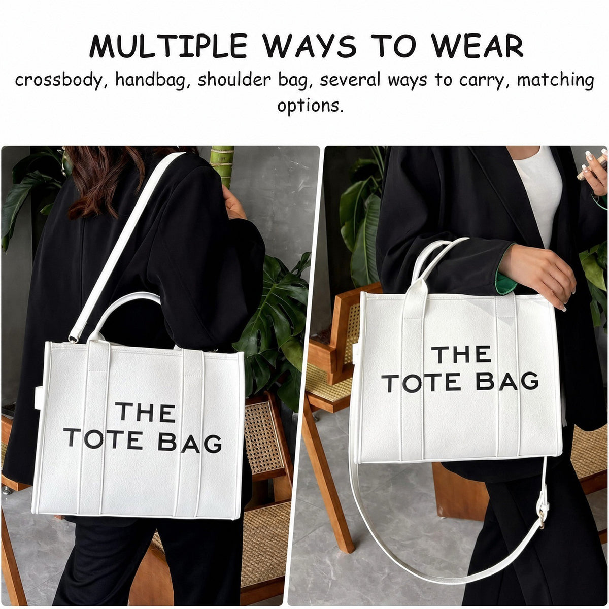 Totebag – stijlvolle handtas van imitatieleer voor dames-Boutique Moda