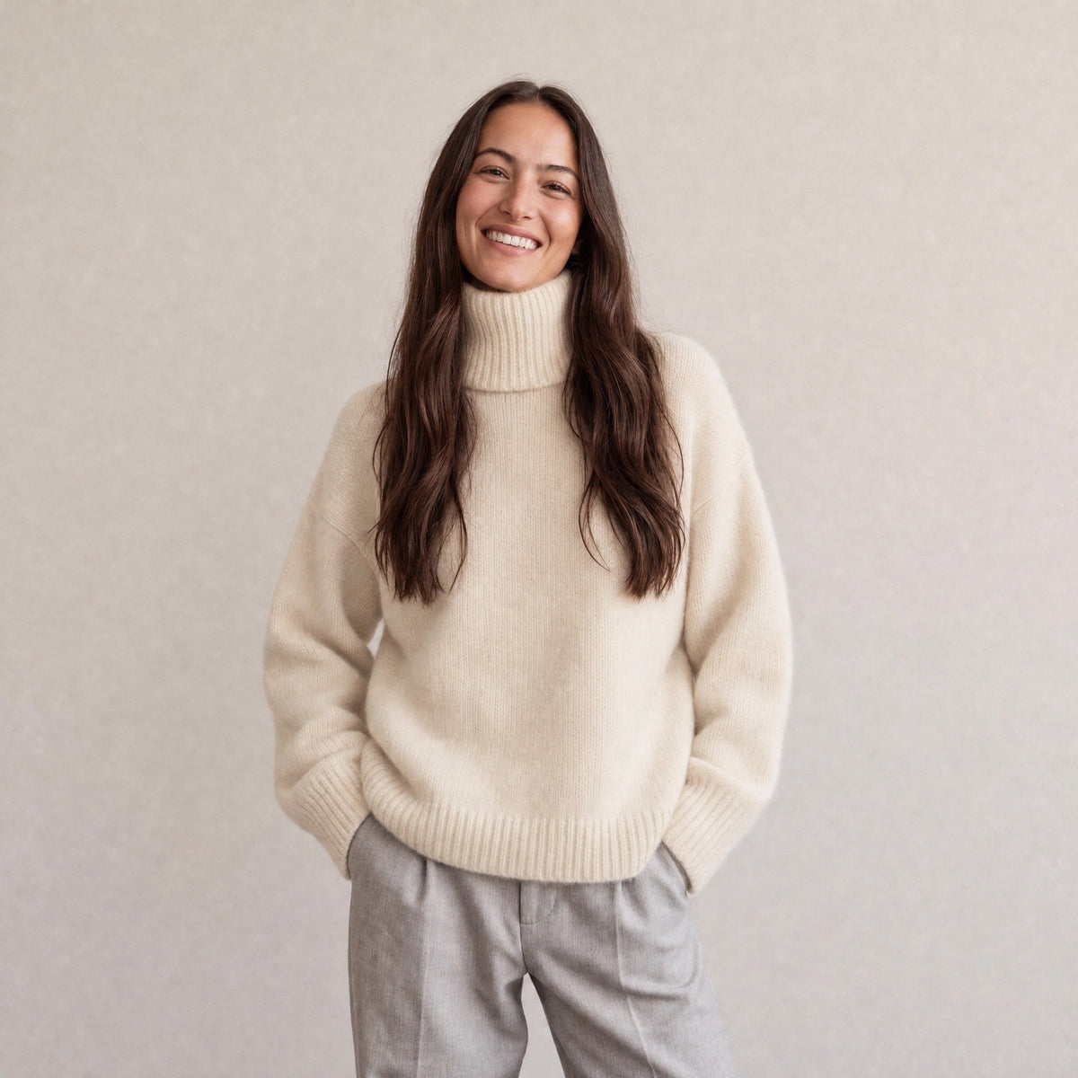Wijde Coltrui Dames | Kasjmierlook | 11 Kleuren