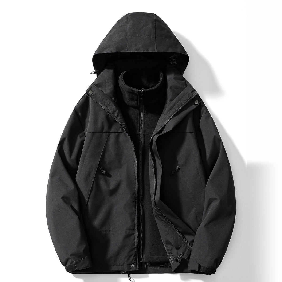 3 in 1 Outdoorjas Dames met Fleecevest | Capuchon | 6 Kleuren