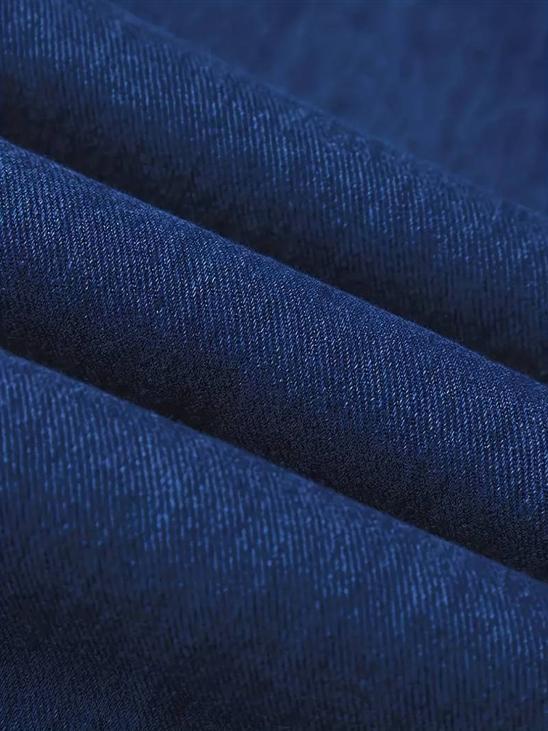 Close-up van de donkerblauwe denim